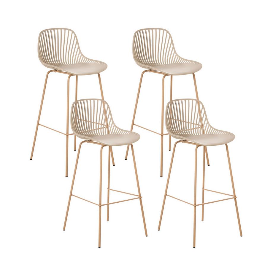 Set di 4 sedie alte en Materiale sintetico  KLEVE