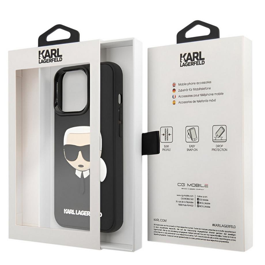 KARL LAGERFELD  Cover iPhone 14 Pro 3D Karl's Head 