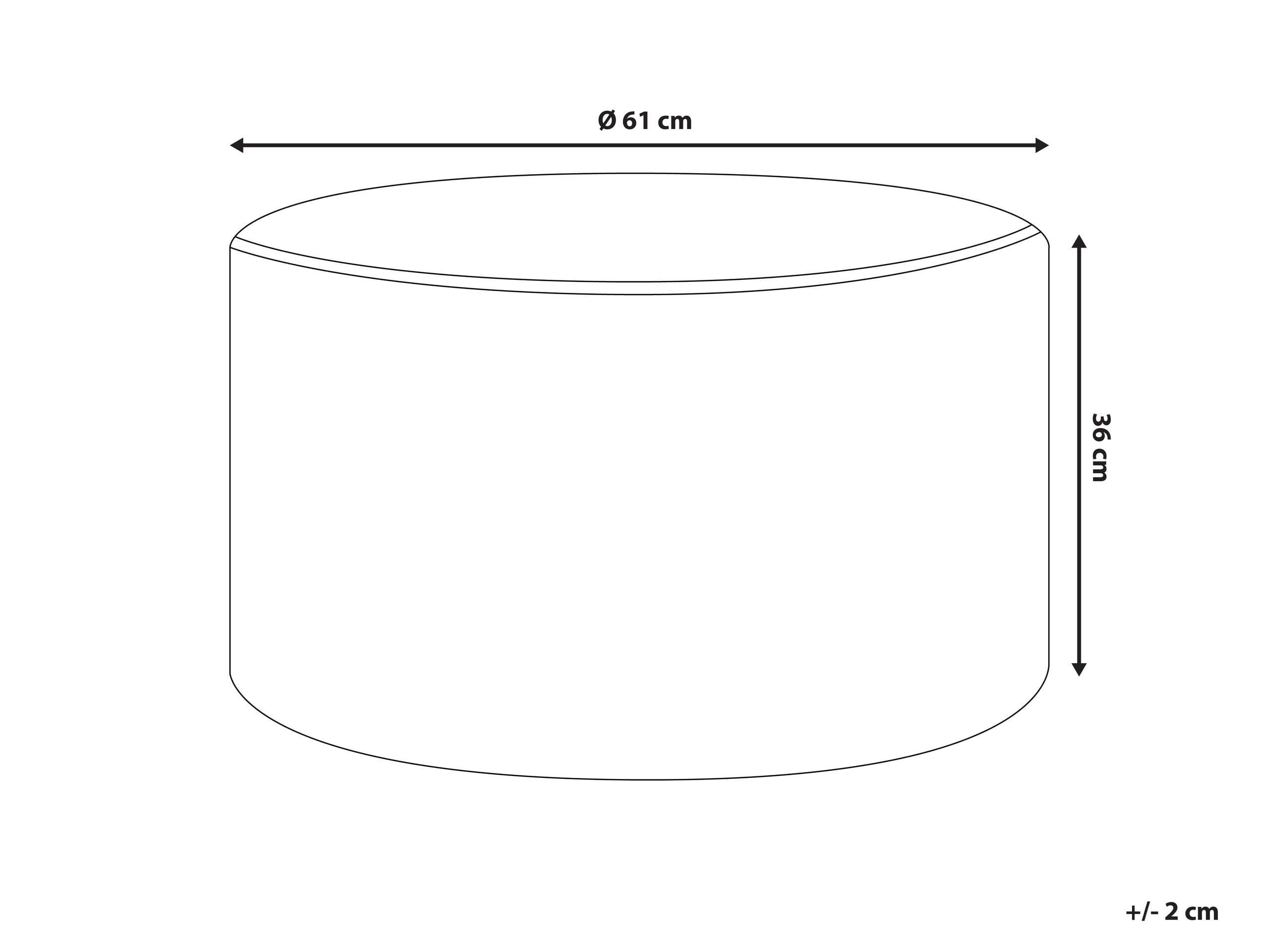 Beliani Pouf aus Samtstoff Glamourös MILLEN  