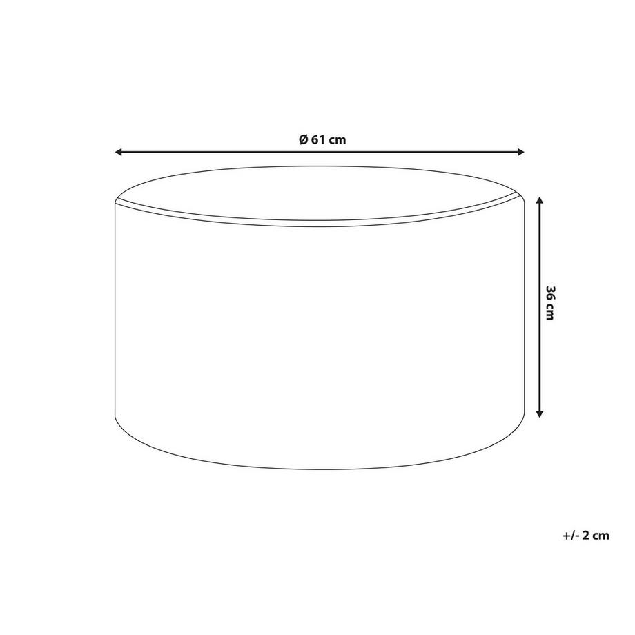 Beliani Pouf en Velours  MILLEN  