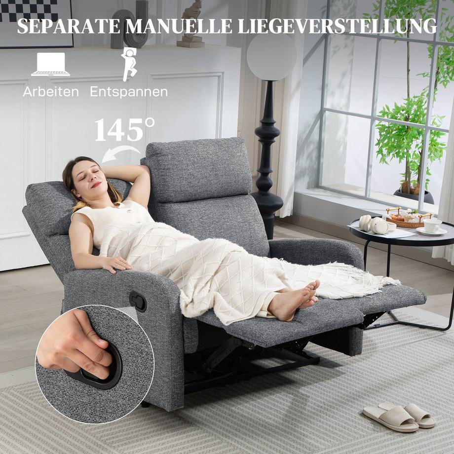 HOMCOM Fauteuil inclinable  