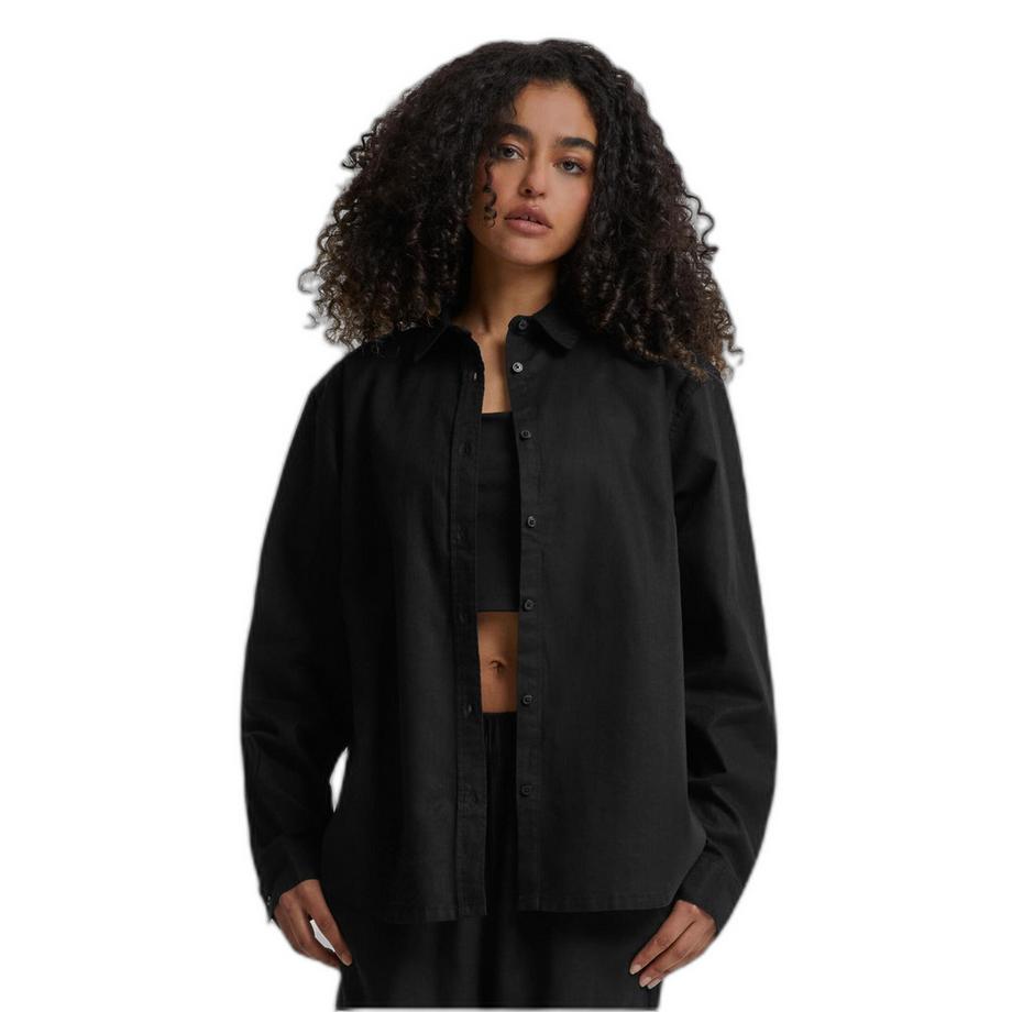 URBAN CLASSICS Chemise Oversize en Lin Mélangé  