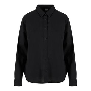 camicia oversized in misto lino