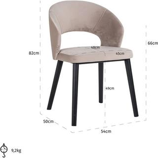 mutoni Chaise Savoy kaki noir  