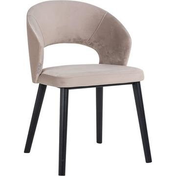 Chaise Savoy kaki noir