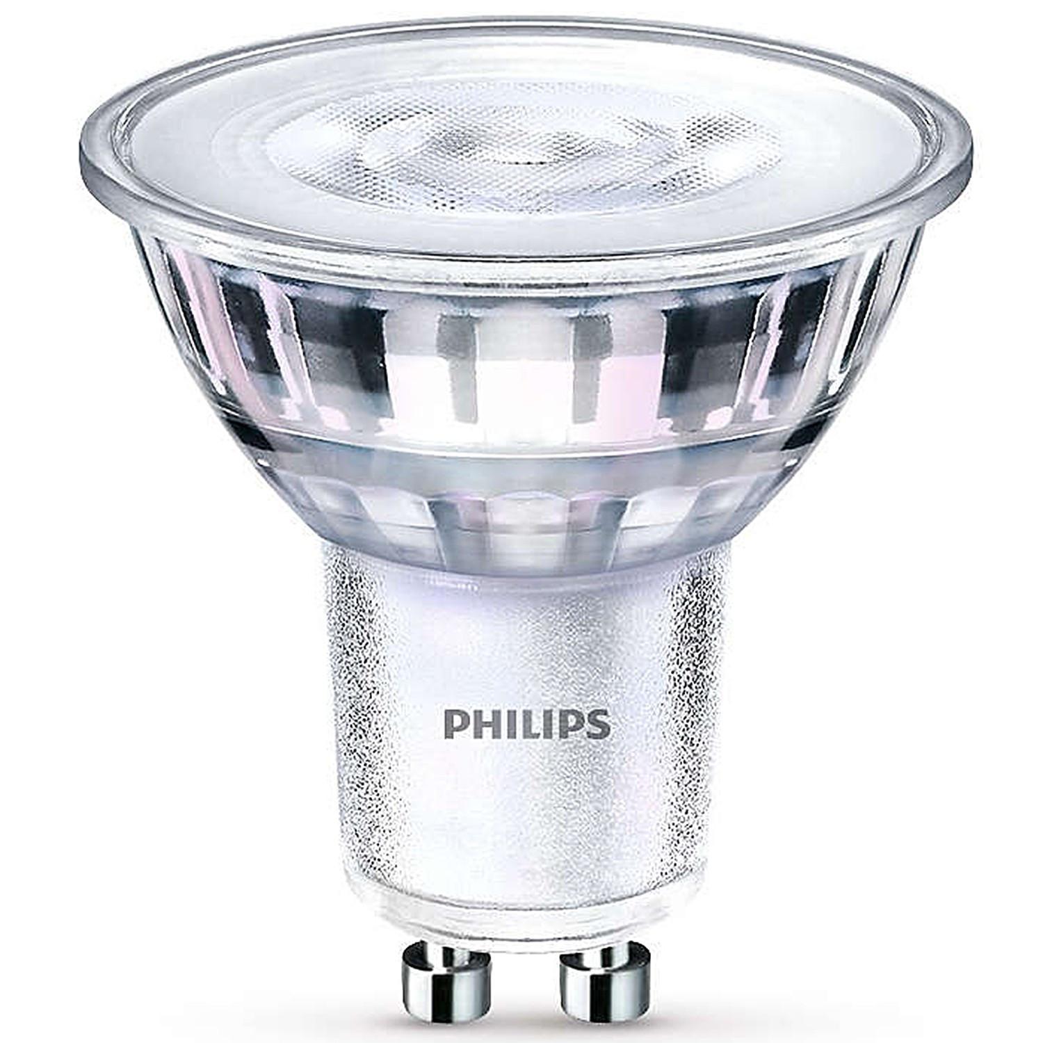 PHILIPS Paquet de 6 LED GU10 50W à intensité variable WarmGlow  