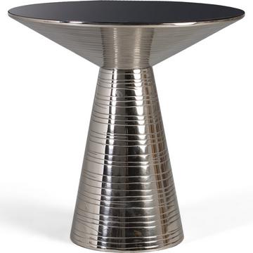 Table d'appoint Lado verre noir 50