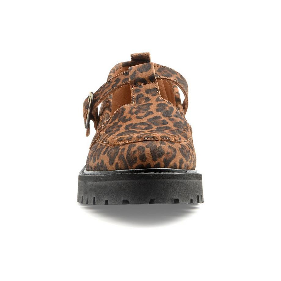 Maison Toufet Andrea Leopard Print Mary Jane Loafers  