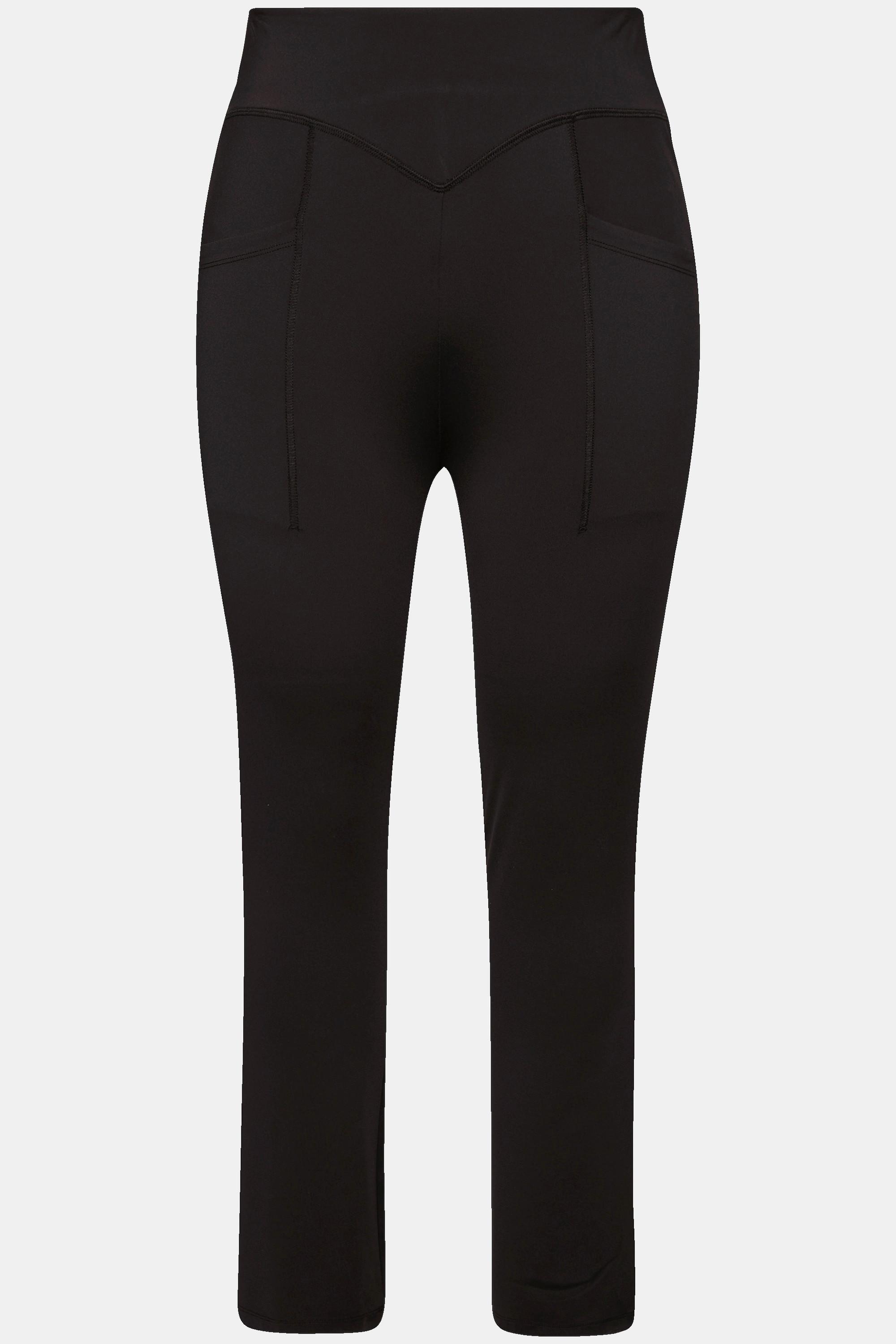 Ulla Popken  Straight Leg-Sportleggings, schnelltrocknend, recycelt, Taschen 