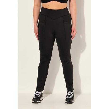 Ulla Popken  Straight Leg-Sportleggings, schnelltrocknend, recycelt, Taschen 