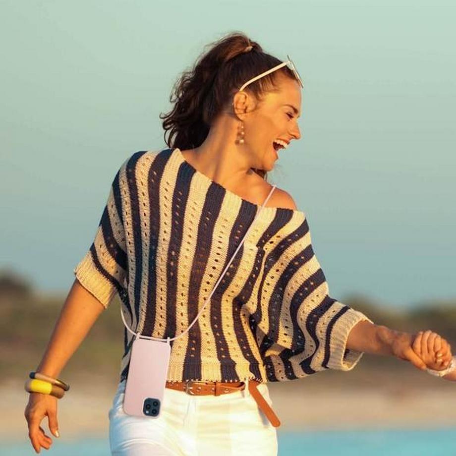 Avizar  Coque cordon iPhone 12 Pro Max Rose 