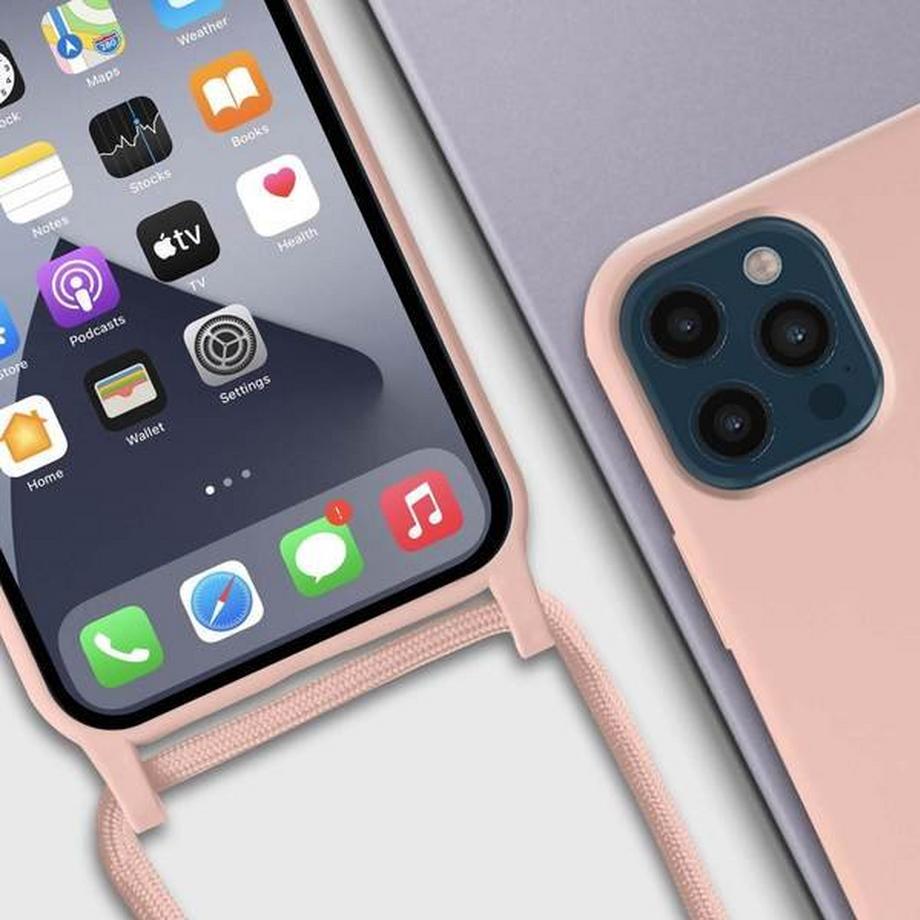 Avizar  Coque cordon iPhone 12 Pro Max Rose 