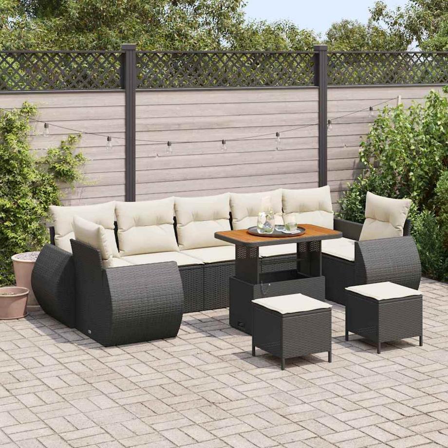 VidaXL Set Divano da Giardino Polyrattan  