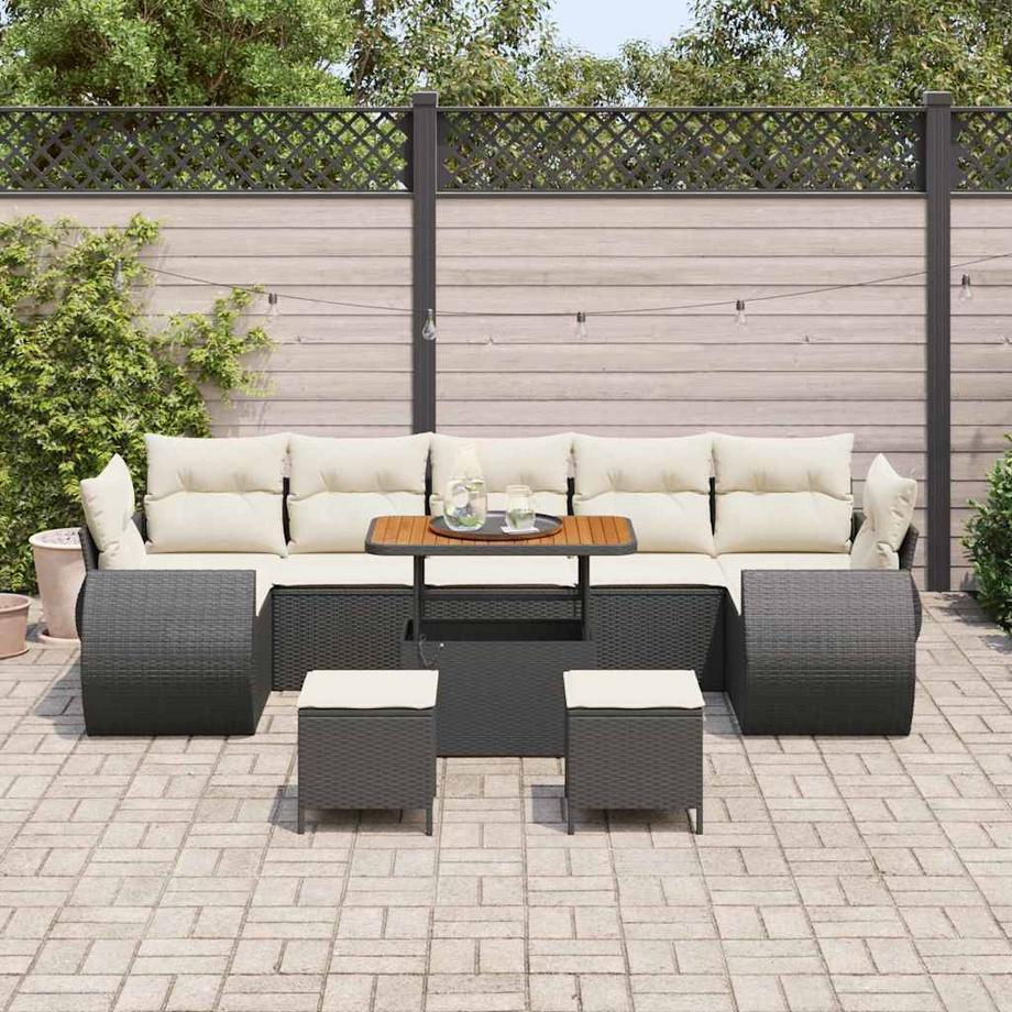 VidaXL Set Divano da Giardino Polyrattan  