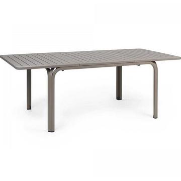 Table de jardin extensible Alloro gris 140