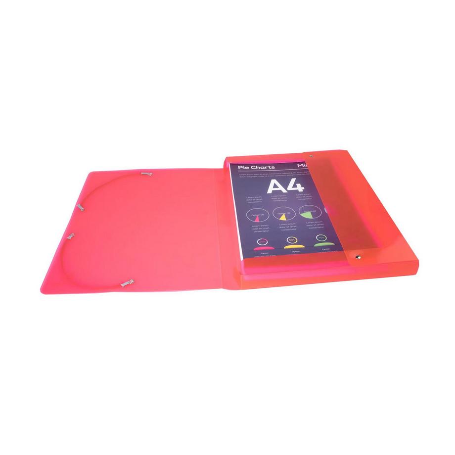 Exacompta Boite de classement en polypropylène Dos 25mm Iderama PP - A4 - x 4  