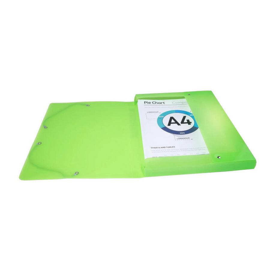 Exacompta Boite de classement en polypropylène Dos 25mm Iderama PP - A4 - x 4  