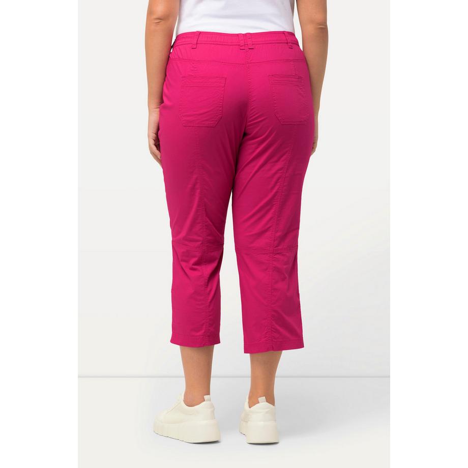 Ulla Popken Pantaloni cargo 7/8 con linguetta arrotolabile Vita comoda  
