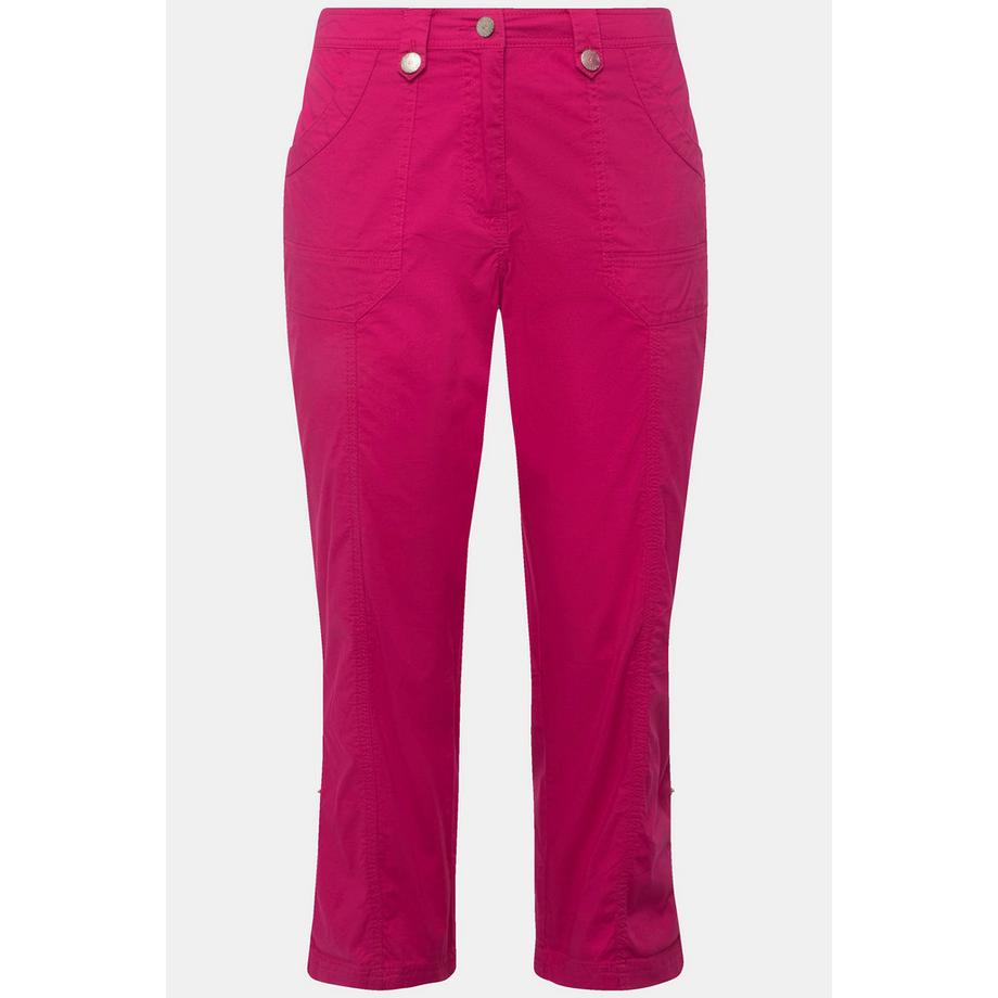 Ulla Popken Pantaloni cargo 7/8 con linguetta arrotolabile Vita comoda  