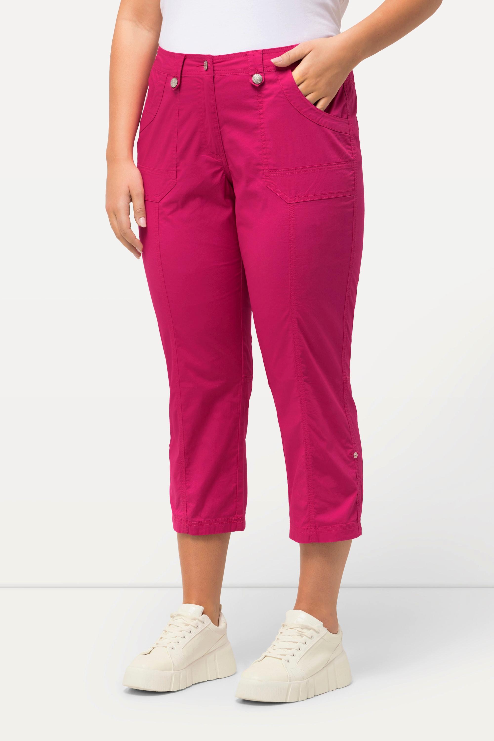 Ulla Popken  Pantalon cargo 7/8 avec attaches, taille confortable 