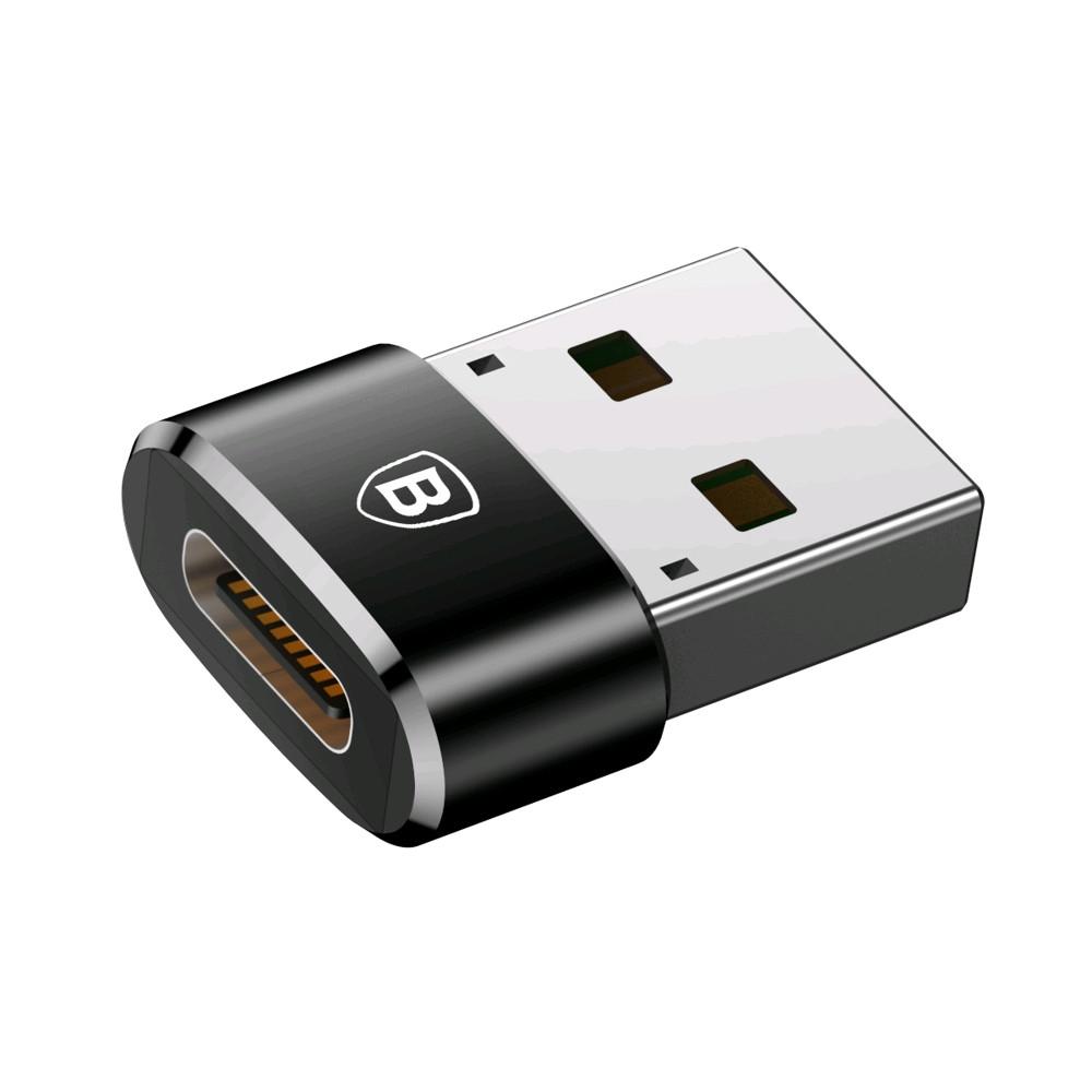 Baseus  Adattatore Baseus da USB-C a USB-A - Nero 