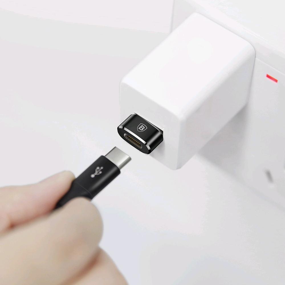 Baseus  Adattatore Baseus da USB-C a USB-A - Nero 