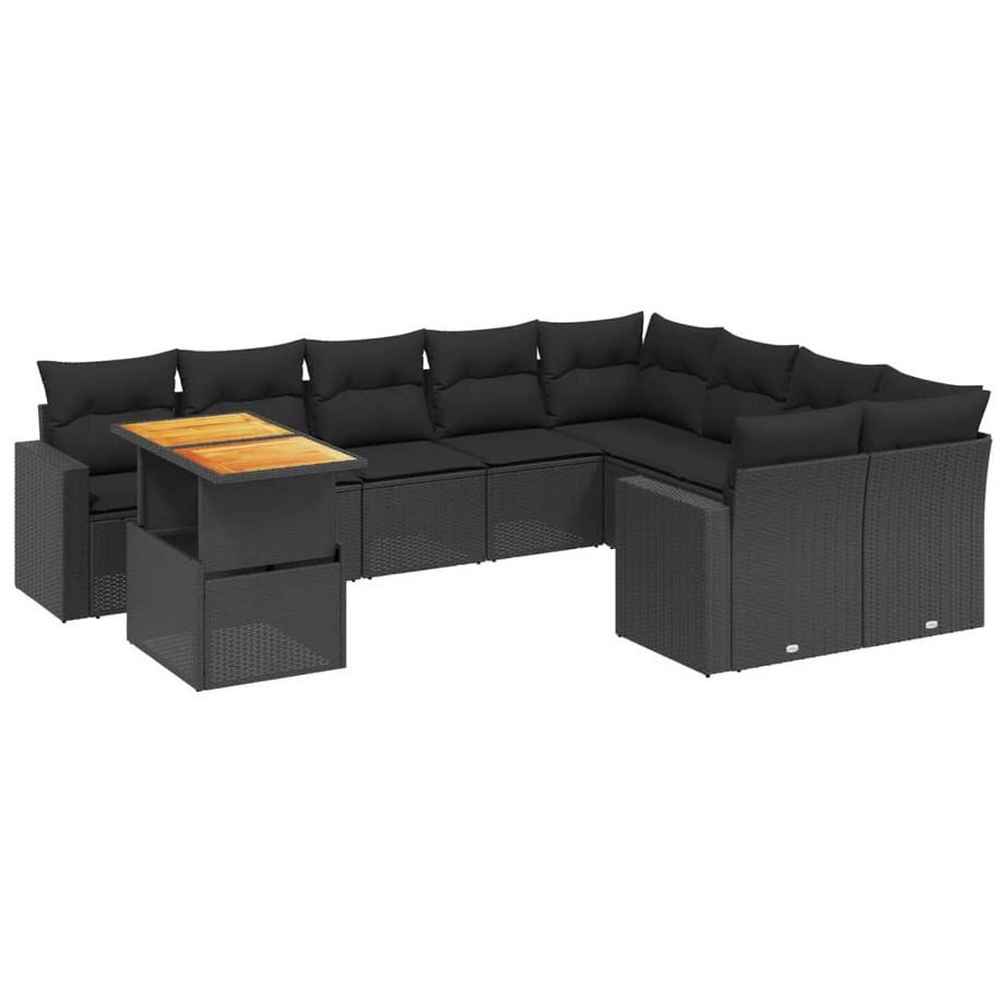 set divano da giardino Polirattan
