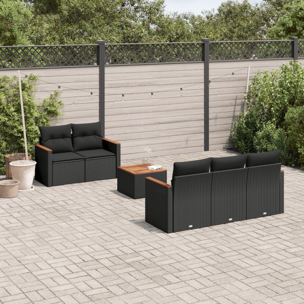 VidaXL set divano da giardino Polirattan  