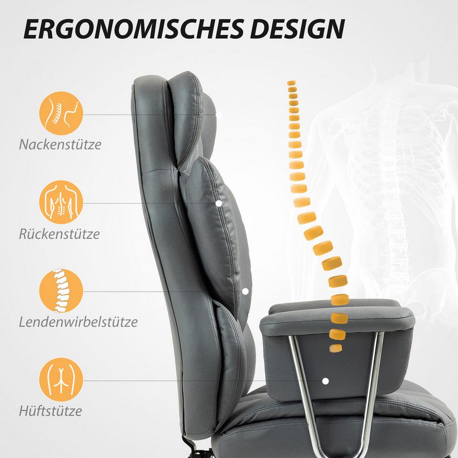 HOMCOM Chaise de bureau  