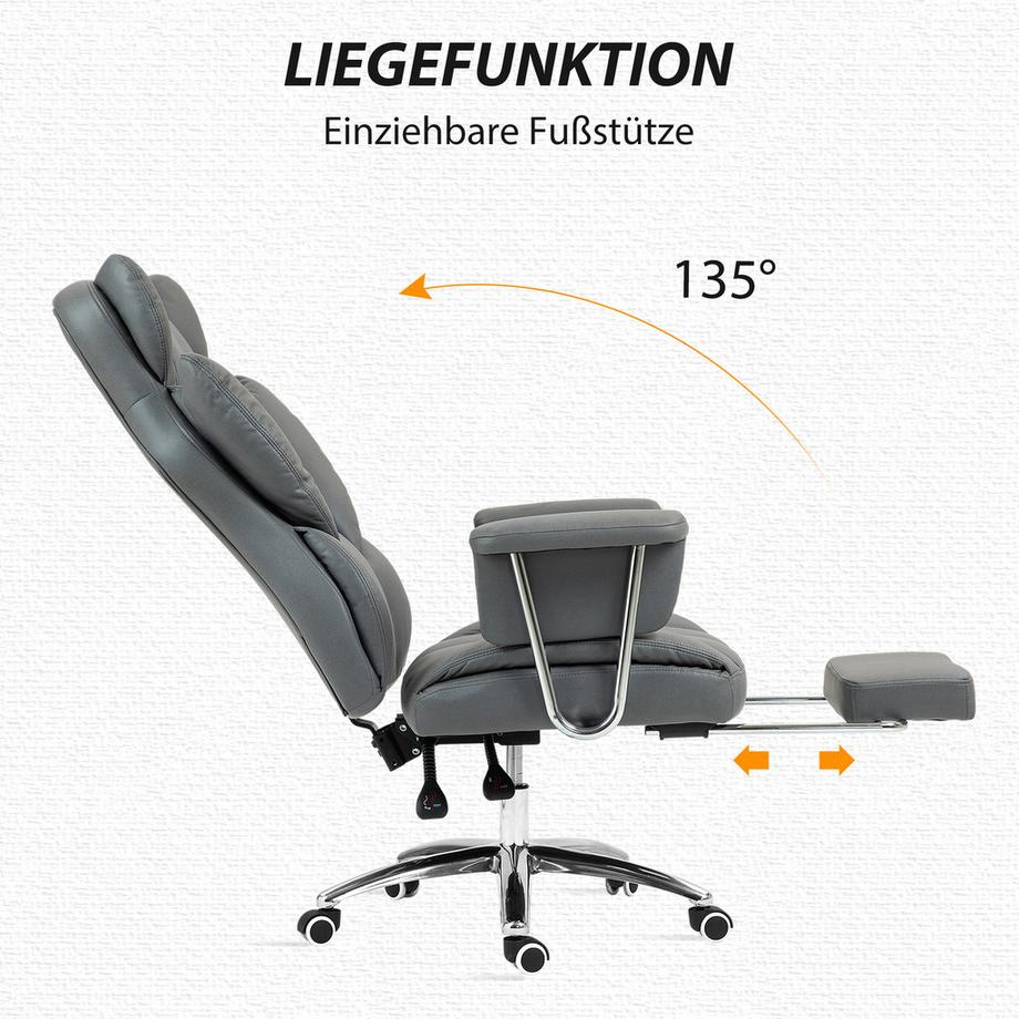HOMCOM Chaise de bureau  