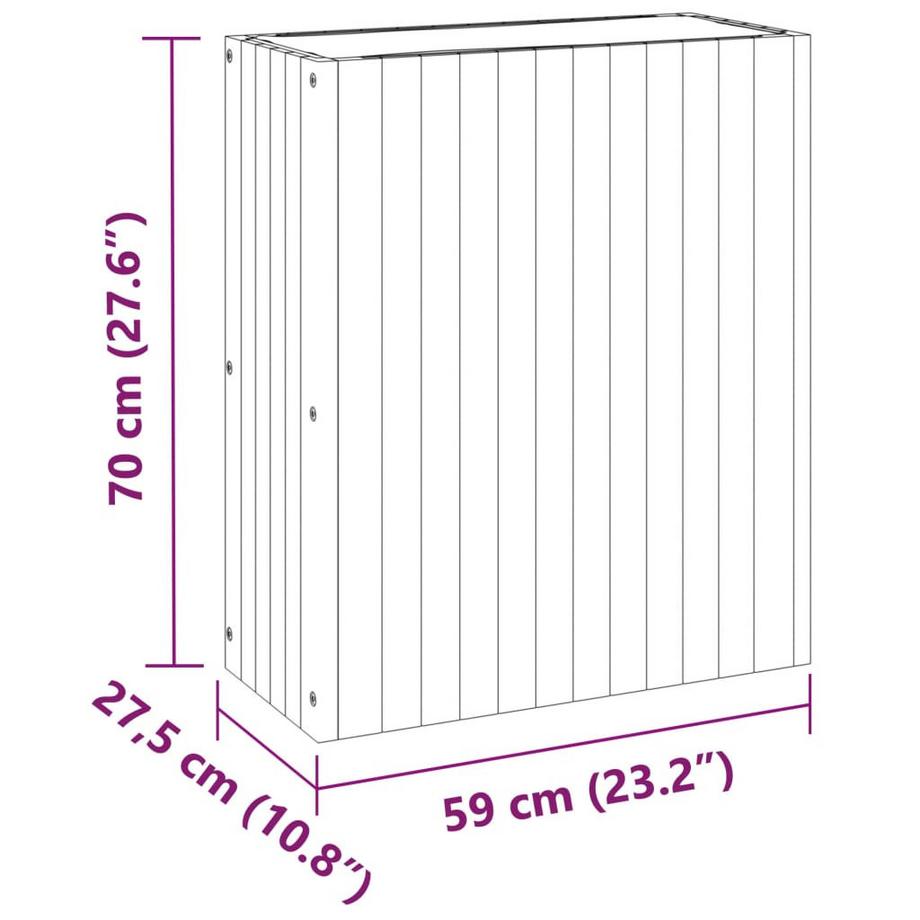 VidaXL Jardinière bois d'acacia  