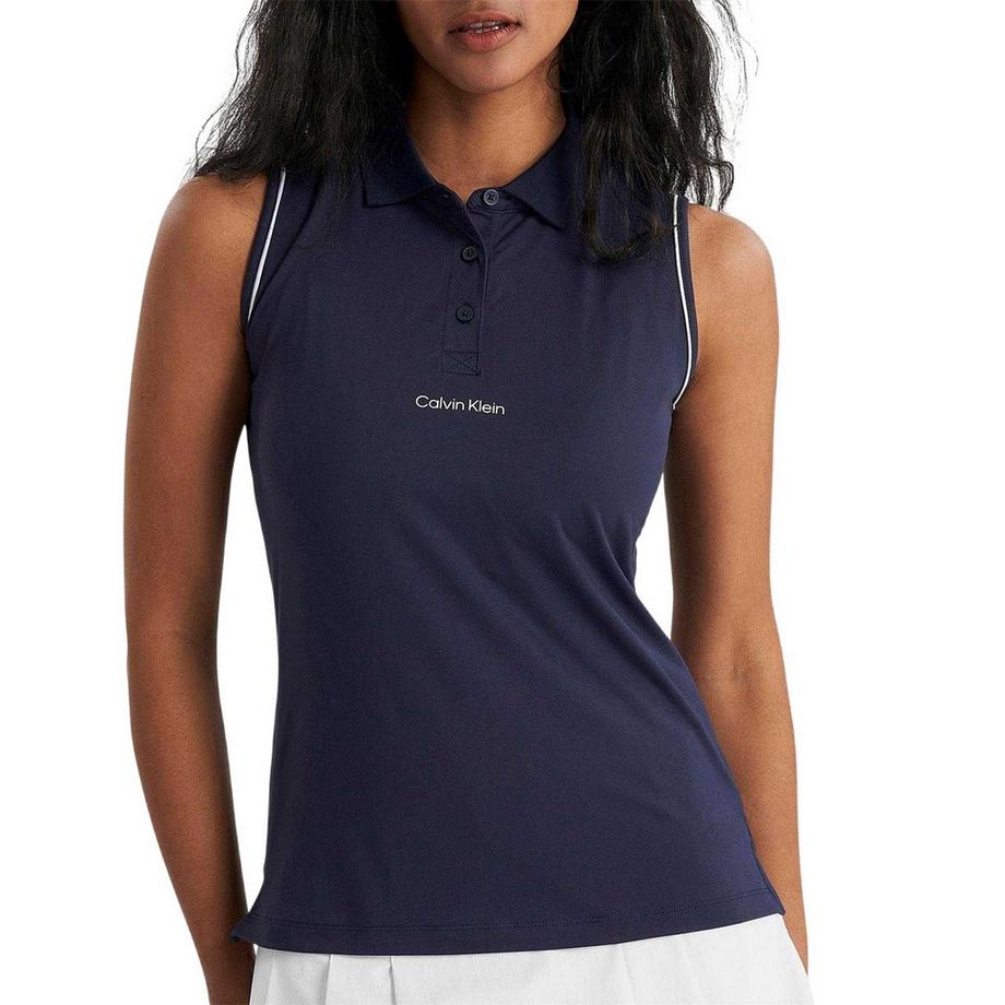Calvin Klein  Manelle Poloshirt, Ärmellos 