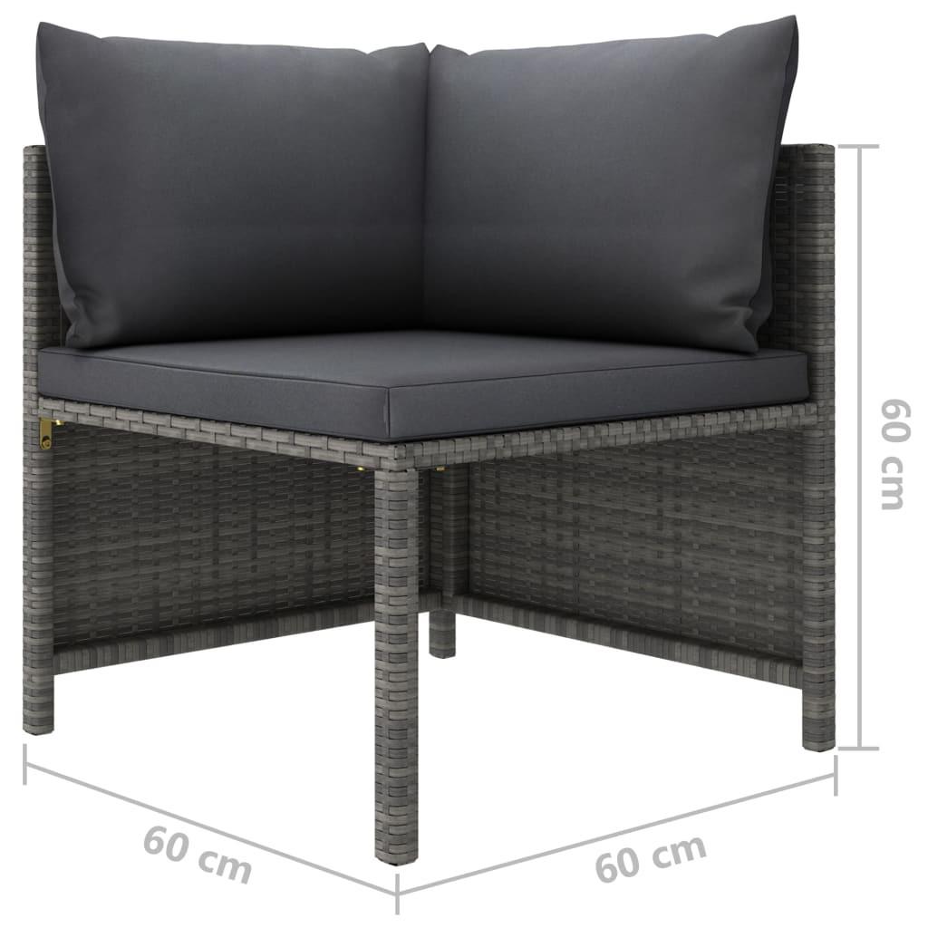 VidaXL Gartensofa-set poly-rattan  