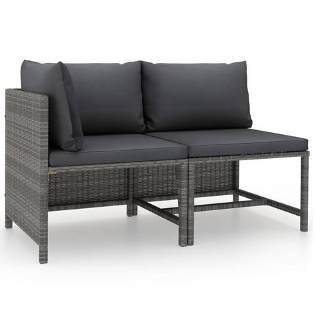 VidaXL Gartensofa-set poly-rattan  