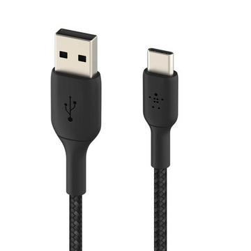 USB  USB-C Nylonkabel Belkin 3m Schwarz
