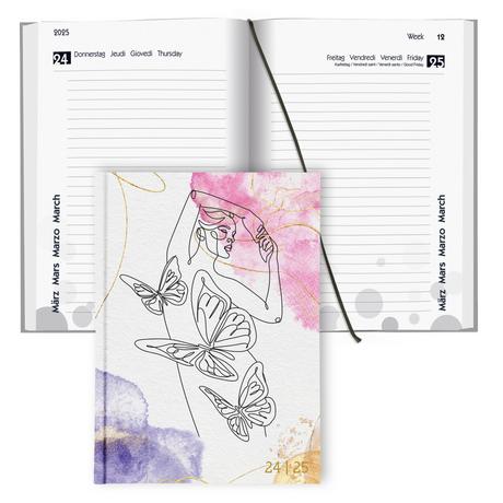 Biella Agenda scolaire mydiary 1 jour par page, Women - Multicolores  