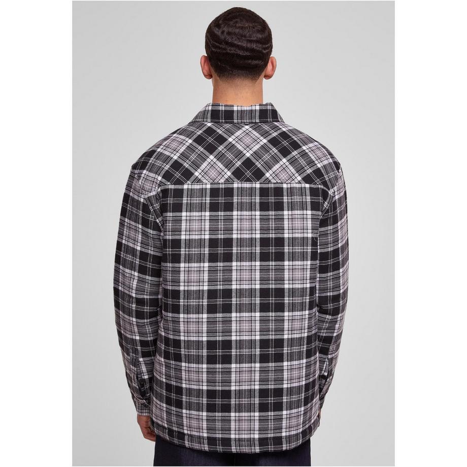 URBAN CLASSICS Gestepptes Kariertes Overshirt  