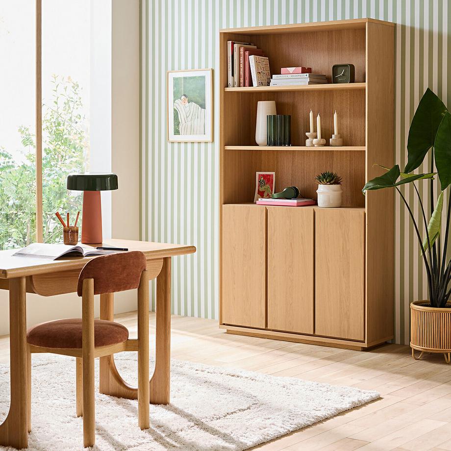 La Redoute Intérieurs Bibliothèque 3 niches 3 portes  