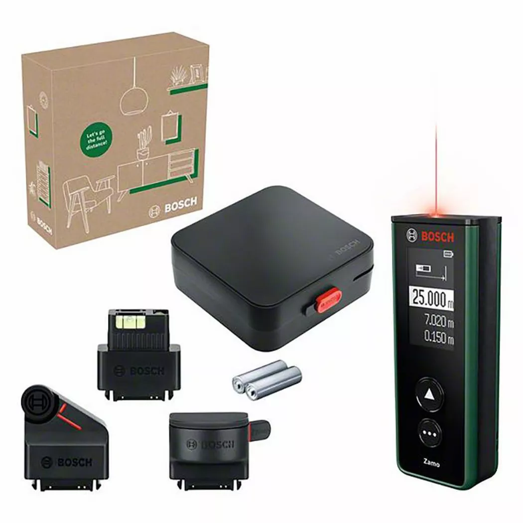 Bosch 06036729Z1 Home Zamo Laser Rangefinder 25m Measure & Calculate