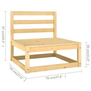 VidaXL Ensemble de meubles de jardin bois de pin  