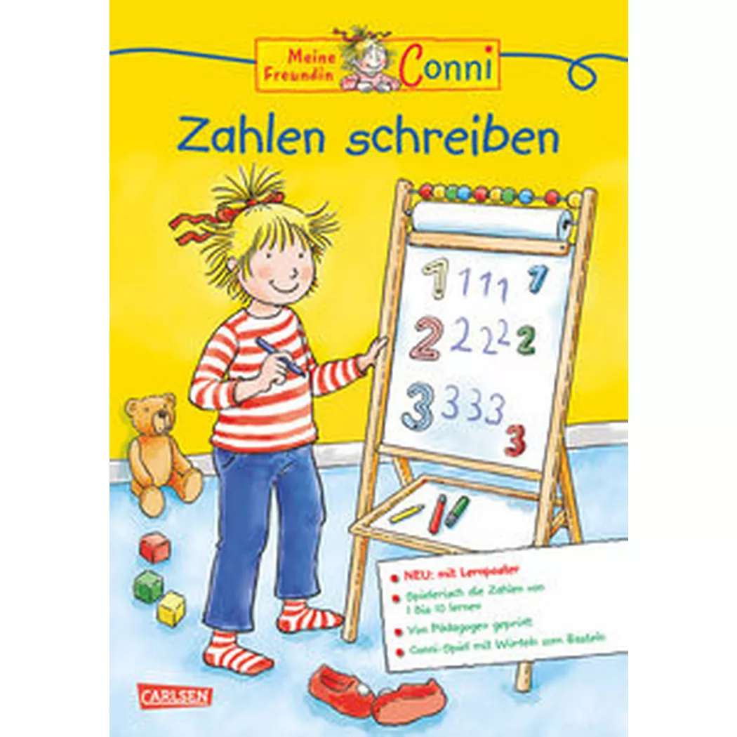 Carlsen - Conni Gelbe Reihe (Beschäftigungsbuch): Zahlen schreiben Extra, Sörensen, Hanna/ Velte, Uli (Illustrationen), Multicolor