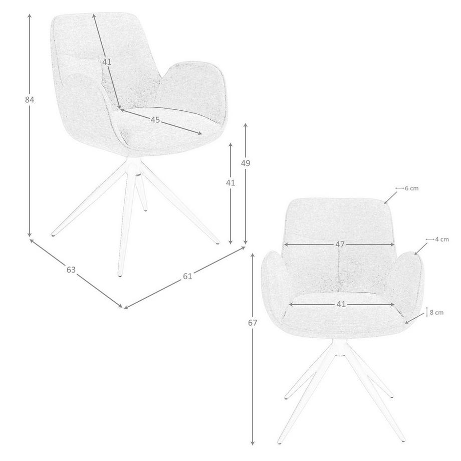 ANGEL CERDA Chaise pivotante  