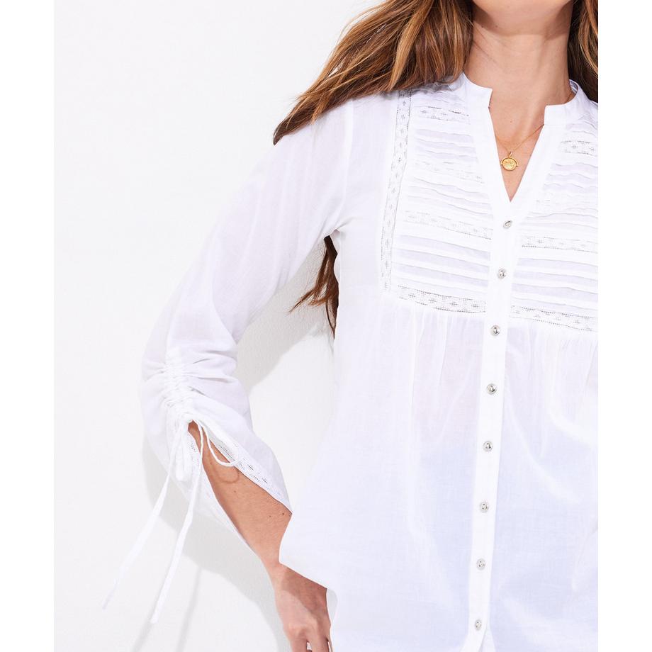 Joe Browns Pintuck Bluse mit Spitzendetail  