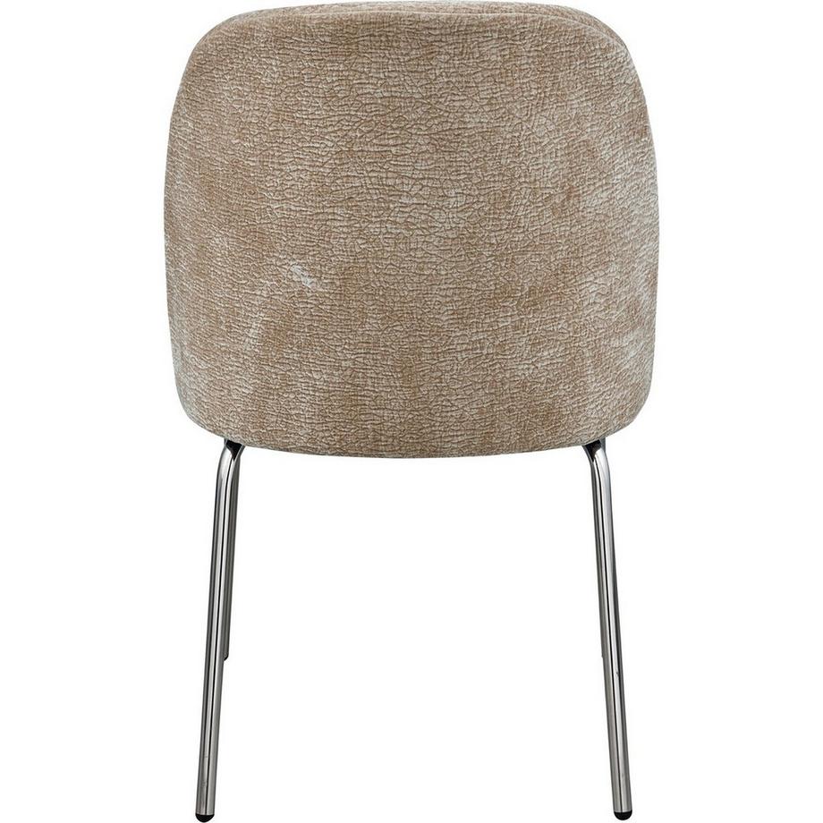 mutoni Chaise de salle à manger Vogue 3D-Chenille sable  