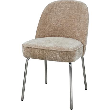 mutoni Chaise de salle à manger Vogue 3D chenille sable  