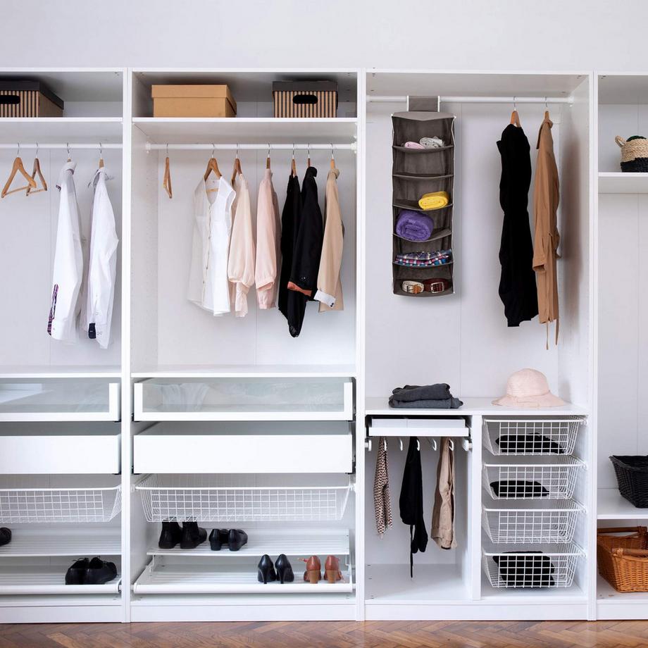 Northix Hängeregal Kleiderschrank 6 Fächer  