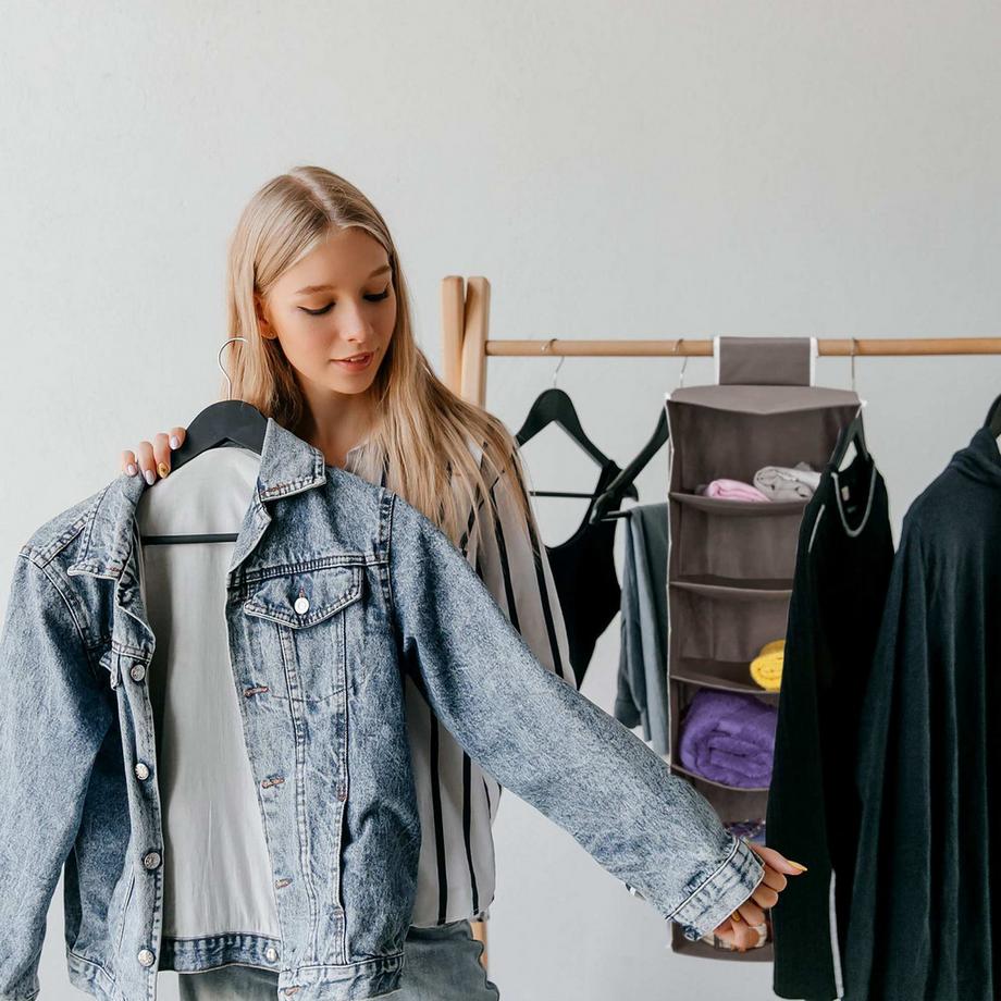 Northix Hängeregal Kleiderschrank 6 Fächer  