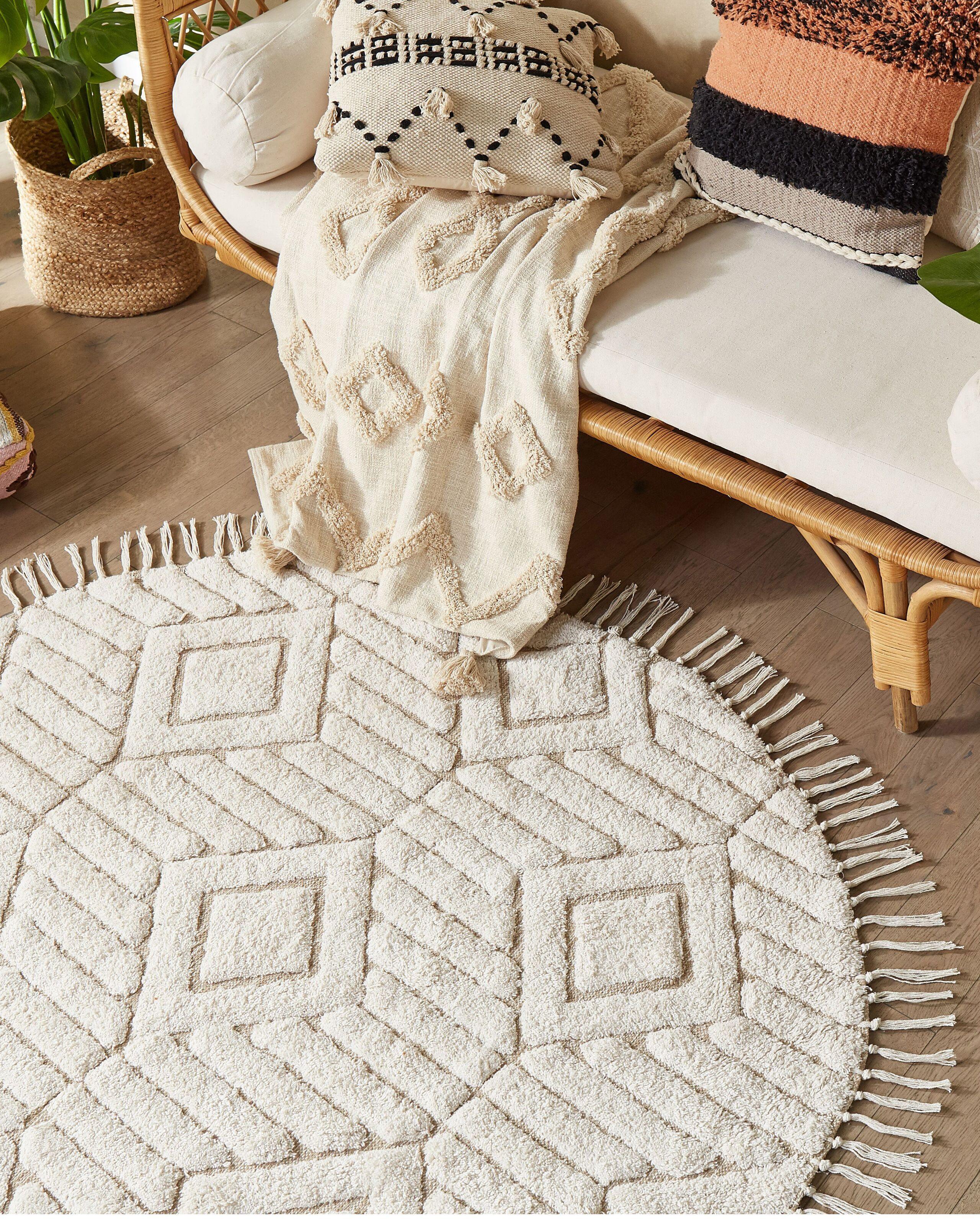 Beliani Tapis en Coton Boho HORASAN  