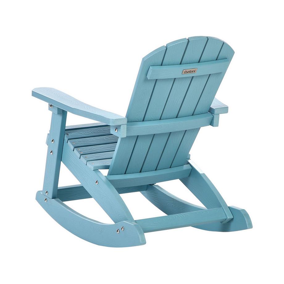 Beliani Garten Schaukelstuhl für Kinder aus Kunstholz Retro ADIRONDACK  
