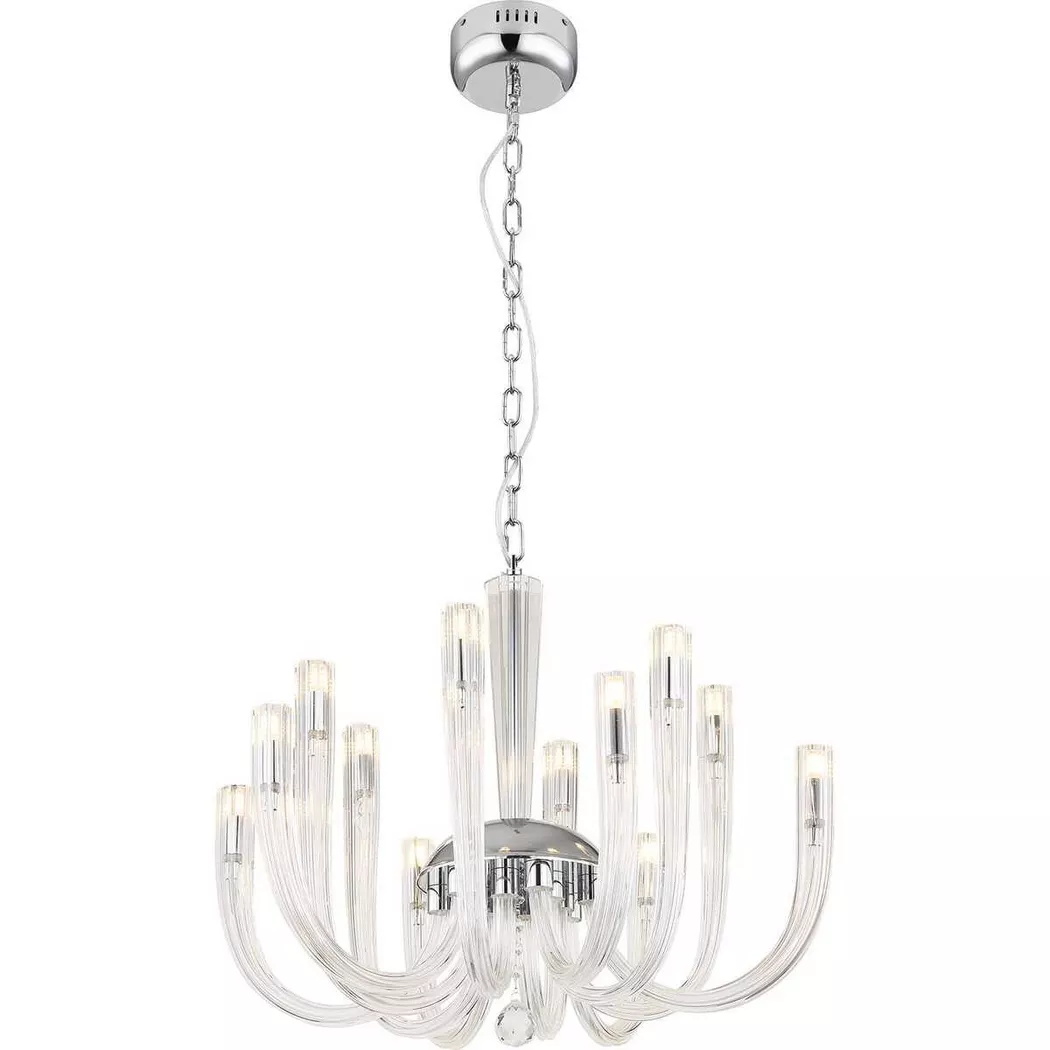 mutoni light – Hängeleuchte Akko Metall verchromt 12xG9, One Size